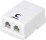 Cabeus WS-6P4C-TEL-2 Розетка телефонная RJ-12(6P4C)