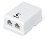 Cabeus WS-6P4C-TEL-2 Розетка телефонная RJ-12(6P4C) Cabeus WS-6P4C-TEL-2 Розетка телефонная RJ-12(6P4C)