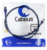 Патч-корд S/ FTP Cabeus PC-SSTP-RJ45-Cat.8-1m-LSZH