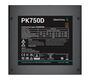 Deepcool PK750D (ATX 2.4, 750W, PWM 120mm fan, Active PFC+DC to DC, 80+ BRONZE) RET
