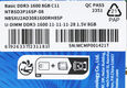 Netac Basic 8GB DDR3-1600 (PC3-12800) C11 11-11-11-28 1.5V Memory module