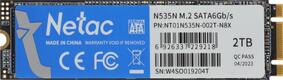 Netac SSD N535N M.2 2280 SATAIII 3D NAND 2TB Netac SSD N535N M.2 2280 SATAIII 3D NAND 2TB