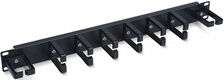 Cabeus JB08-1U-PR-BK Кабельный органайзер горизонтальный 19" 1U