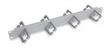 Кабельный органайзер горизонтальный 19&amp;quot; 1U двухсторонний Cabeus JB08-1U-45-GY