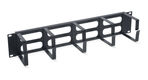 Cabeus JB08-2U-BK Кабельный органайзер горизонтальный 19" 2U