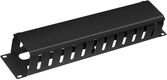 Cabeus JB07-2U-BK Кабельный органайзер 19" 2U с крышкой
