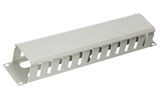 Кабельный органайзер 19&amp;quot; 2U с крышкой Cabeus JB07-2U-GY