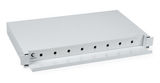 Кросс бокс оптический 19&amp;quot; на 8 ST со сплайс-кассетой Cabeus ODF-19-8-ST (FC)