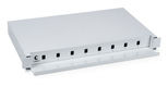 Cabeus ODF-19-8-SC Кросс бокс оптический 19" на 8 SC (LC duplex) со сплайс-кассетой Cabeus ODF-19-8-SC Кросс бокс оптический 19" на 8 SC (LC duplex) со сплайс-кассетой