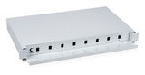 Кросс бокс оптический 19&amp;quot; на 8 SC со сплайс-кассетой Cabeus ODF-19-8-SC (LC duplex)
