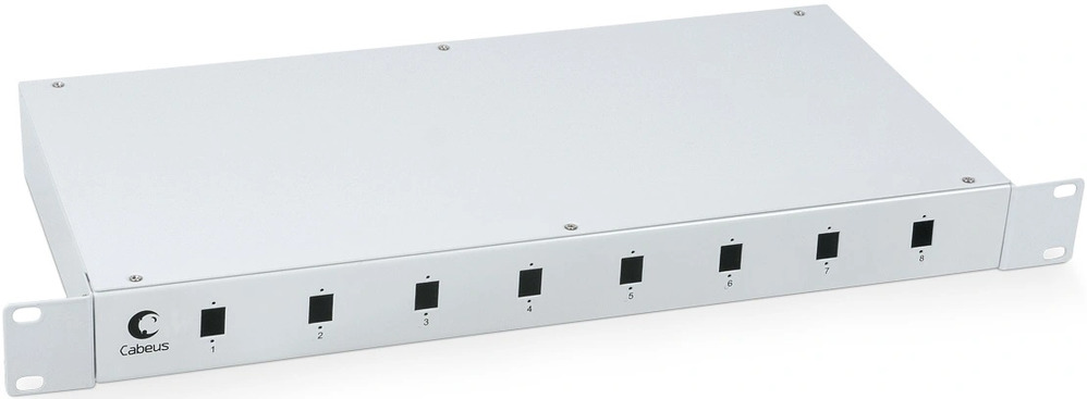 Cabeus FO-19-8SC Кросс бокс оптический 19" на 8 SC (LC duplex) со сплайс-кассетой и КДЗС (без пигтейлов и проходных адаптеров) Cabeus FO-19-8SC Кросс бокс оптический 19" на 8 SC (LC duplex) со сплайс-кассетой и КДЗС (без пигтейлов и проходных адаптеров)