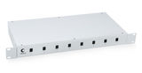 Кросс бокс оптический 19&amp;quot; на 8 SC со сплайс-кассетой и КДЗС (без пигтейлов и проходных адаптеров) Cabeus FO-19-8SC (LC duplex)