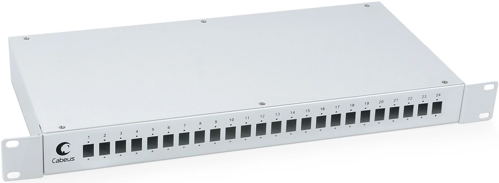 Cabeus FO-19-24SC Кросс бокс оптический 19" на 24 SC (LC duplex) со сплайс-кассетой и КДЗС (без пигтейлов и проходных адаптеров) Cabeus FO-19-24SC Кросс бокс оптический 19" на 24 SC (LC duplex) со сплайс-кассетой и КДЗС (без пигтейлов и проходных адаптеров)