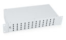 Cabeus FO-19-48ST Кросс бокс оптический 19" на 48 ST(FC) со сплайс-кассетой и КДЗС (без пигтейлов и проходных адаптеров)