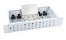Cabeus FO-19-48SC Кросс бокс оптический 19" на 48 SC (LC duplex) со сплайс-кассетой и КДЗС (без пигтейлов и проходных адаптеров)