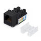 Cabeus KJ-RJ45-Cat.6-90-SW-BK Вставка Keystone Jack RJ-45