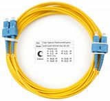 Cabeus FOP(d)-9-SC-SC-7m Шнур оптический duplex SC-SC 9/ 125 sm 7м LSZH