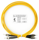 Cabeus FOP(d)-9-FC-ST-2m Шнур оптический duplex FC-ST 9/ 125 sm 2м LSZH