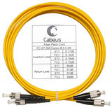 Cabeus FOP(d)-9-FC-ST-3m Шнур оптический duplex FC-ST 9/ 125 sm 3м LSZH