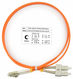 Cabeus FOP-62-LC-SC-1m Шнур оптический duplex LC-SC 62,5/125 mm 1м LSZH