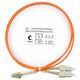 Cabeus FOP-62-LC-SC-1m Шнур оптический duplex LC-SC 62,5/125 mm 1м LSZH