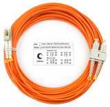 Шнур оптический duplex LC-SC 62, 5/ 125 mm 25м LSZH Cabeus FOP-62-LC-SC-25m