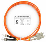 Шнур оптический duplex SC-ST 62, 5/ 125 mm 1, 5м LSZH Cabeus FOP-62-SC-ST-1, 5m FOP-62-SC-ST-1,5m