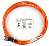 Шнур оптический duplex LC-ST 62, 5/ 125 mm 3м LSZH Cabeus FOP-62-LC-ST-3m