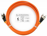 Шнур оптический duplex FC-FC 62, 5/ 125 mm 10м LSZH Cabeus FOP-62-FC-FC-10m