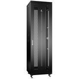 Шкаф монтажный телекоммуникационный 19&amp;quot; напольный для распределительного и серверного оборудования 42U 600x800x2055mm передняя и задняя перфорированные двери Cabeus ND-05C-42U60/ 80-BK (ШхГхВ) ND-05C-42U60/80-BK