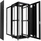 Cabeus ND-05C-42U80/100-BK Шкаф монтажный телекоммуникационный 19" напольный для распределительного и серверного оборудования 42U 800x1000x2055mm (ШхГхВ) передняя и задняя перфорированные двери