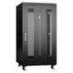 Cabeus ND-05C-22U60/60-BK Шкаф монтажный телекоммуникационный 19" напольный для распределительного и серверного оборудования 22U 600x600x1166mm (ШхГхВ) передняя и задняя перфорированные двери