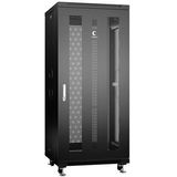 Шкаф монтажный телекоммуникационный 19&amp;quot; напольный для распределительного и серверного оборудования 27U 600x600x1388mm передняя и задняя перфорированные двери Cabeus ND-05C-27U60/ 60-BK (ШхГхВ) ND-05C-27U60/60-BK