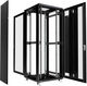 Cabeus ND-05C-47U80/100-BK Шкаф монтажный телекоммуникационный 19" напольный для распределительного и серверного оборудования 47U 800x1000x2277mm (ШхГхВ) передняя и задняя перфорированные двери