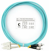 Шнур оптический duplex SC-FC 50/ 125 mm OM3 3м LSZH Cabeus FOP-50-SC-FC-3m