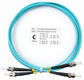 Cabeus FOP-50-ST-ST-1,5m Шнур оптический duplex ST-ST 50/125 mm OM3 1,5м LSZH
