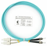 Шнур оптический duplex SC-ST 50/ 125 mm OM3 2м LSZH Cabeus FOP-50-SC-ST-2m