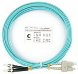 Шнур оптический duplex SC-ST 50/ 125 mm OM3 3м LSZH Cabeus FOP-50-SC-ST-3m