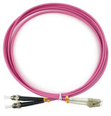 Шнур оптический duplex LC-ST 50/ 125 mm OM4 2м LSZH Cabeus FOP-50-OM4-LC-ST-2m