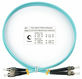 Cabeus FOP-50-FC-ST-1m Шнур оптический duplex FC-ST 50/125 mm OM3 1м LSZH