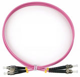 Шнур оптический duplex FC-ST 50/ 125 mm OM4 1м LSZH Cabeus FOP-50-OM4-FC-ST-1m