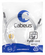 Патч-корд F/ UTP Cabeus PC-FTP-RJ45-Cat.5e-1m-LSZH