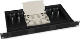 Cabeus FO-19-3FP-BK Кросс бокс оптический 19" 1U на 3 адаптерные панели