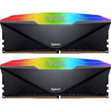 Apacer DDR4 16GB 3200MHz UDIMM NOX RGB Black Gaming Memory (PC4-25600) CL16 1.35V Kit (2x8GB) Intel XMP 2.0 AH4U16G32C28YNBAA-2&nbsp;<img style='position: relative;margin:0' src='/image/only_to_order_edit.gif' alt='На заказ' title='На заказ' />
