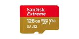 Карта памяти SanDisk Extreme microSD UHS I Card 128GB for 4K Video on Smartphones
