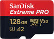 Карта памяти SanDisk Extreme Pro microSD UHS I Card 128GB for 4K Video on Smartphones