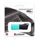 Флеш-накопитель Kingston 256GB USB 3.2 Gen 1 DataTraveler Exodia M (Black + Teal) Флеш-накопитель Kingston 256GB USB 3.2 Gen 1 DataTraveler Exodia M (Black + Teal)