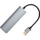 Мультифункциональный хаб VCOM USB 3.1 Type C M/4 x USB 3.0 F/USB Type C F (CU4383A)