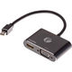 Кабель-переходник VCOM Mini DisplayPort M/HDMI F/VGA F (CG646M-0.15)
