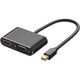 Кабель-переходник VCOM Mini DisplayPort M/HDMI F/VGA F (CG646M-0.15)